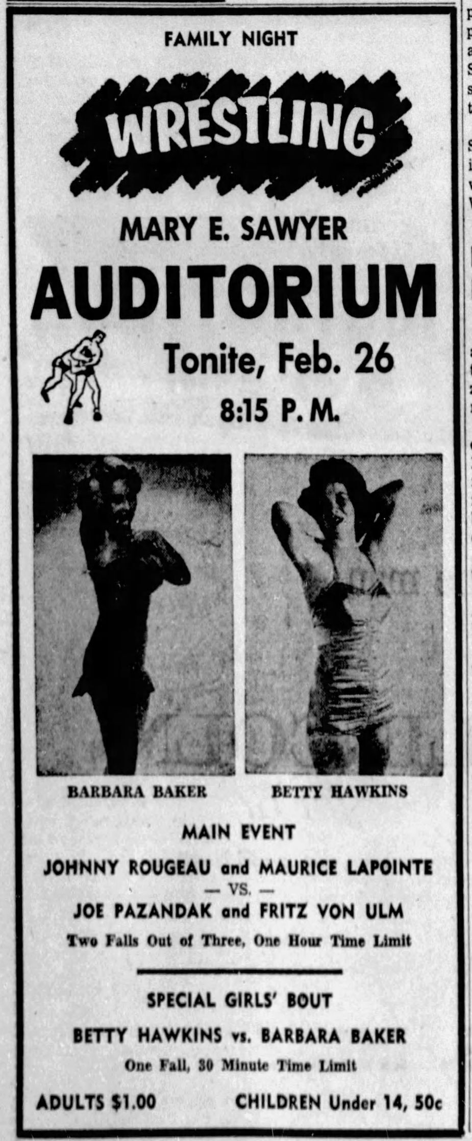 1957: Wrestling